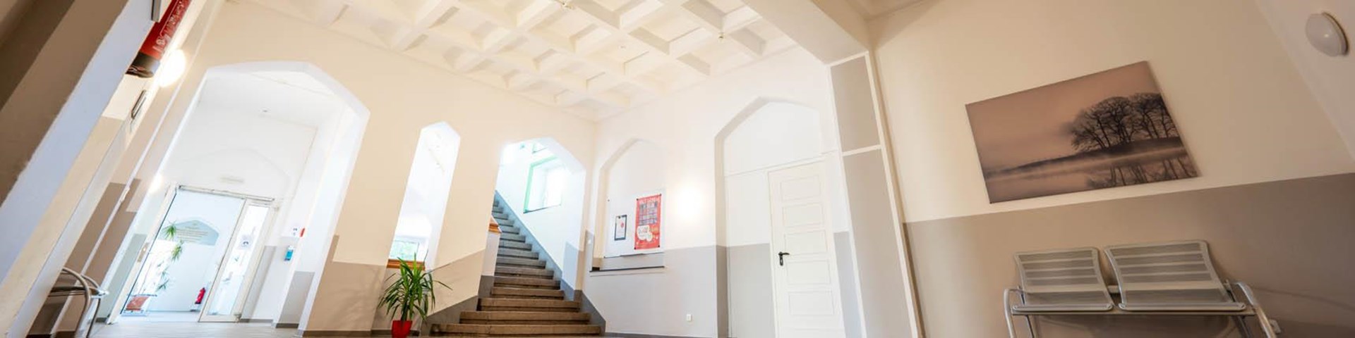 Der Blick hinein ins Suchthilfezentrum Nikolausburg!