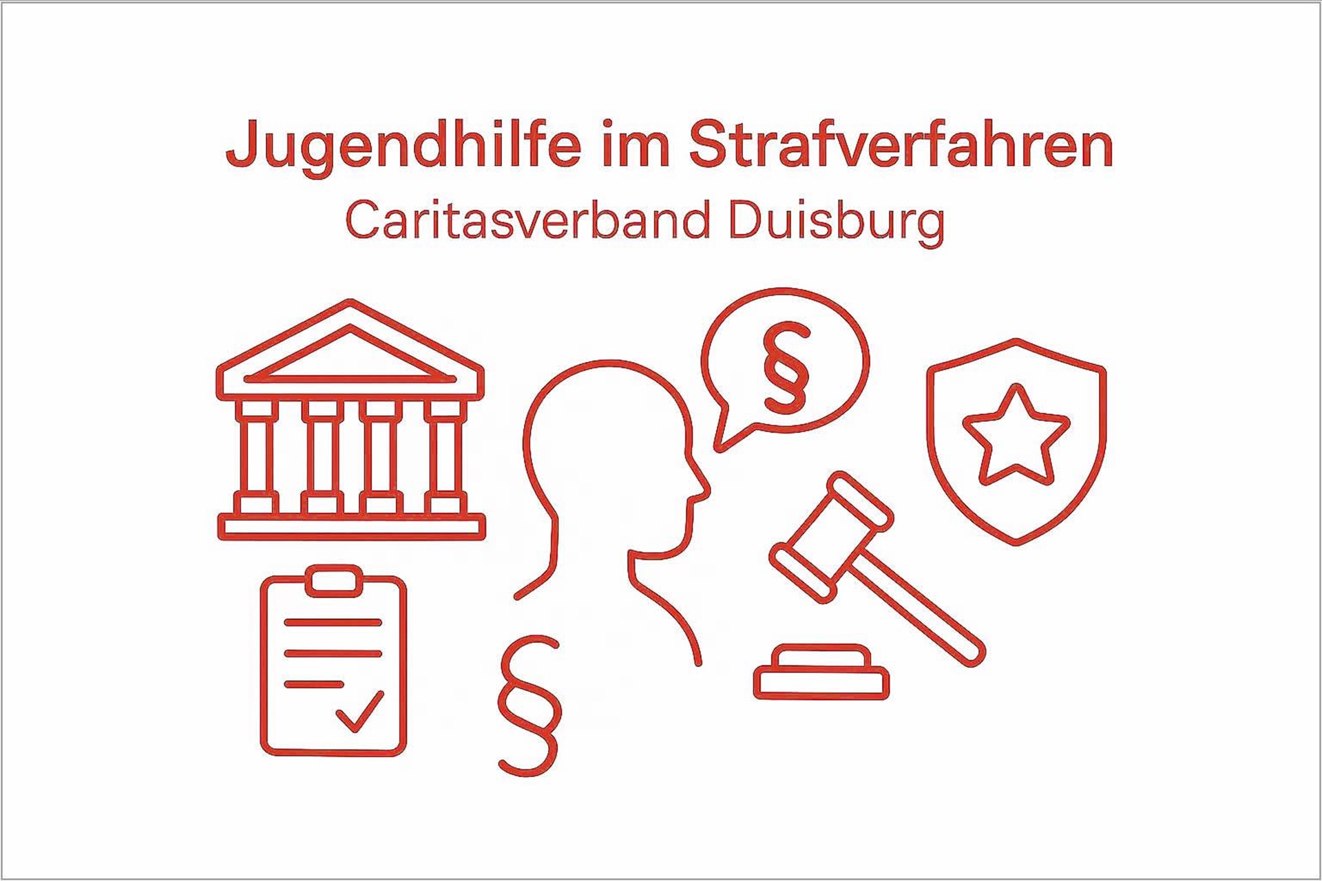 Paragraphen, Strichzeichnungen und Icons