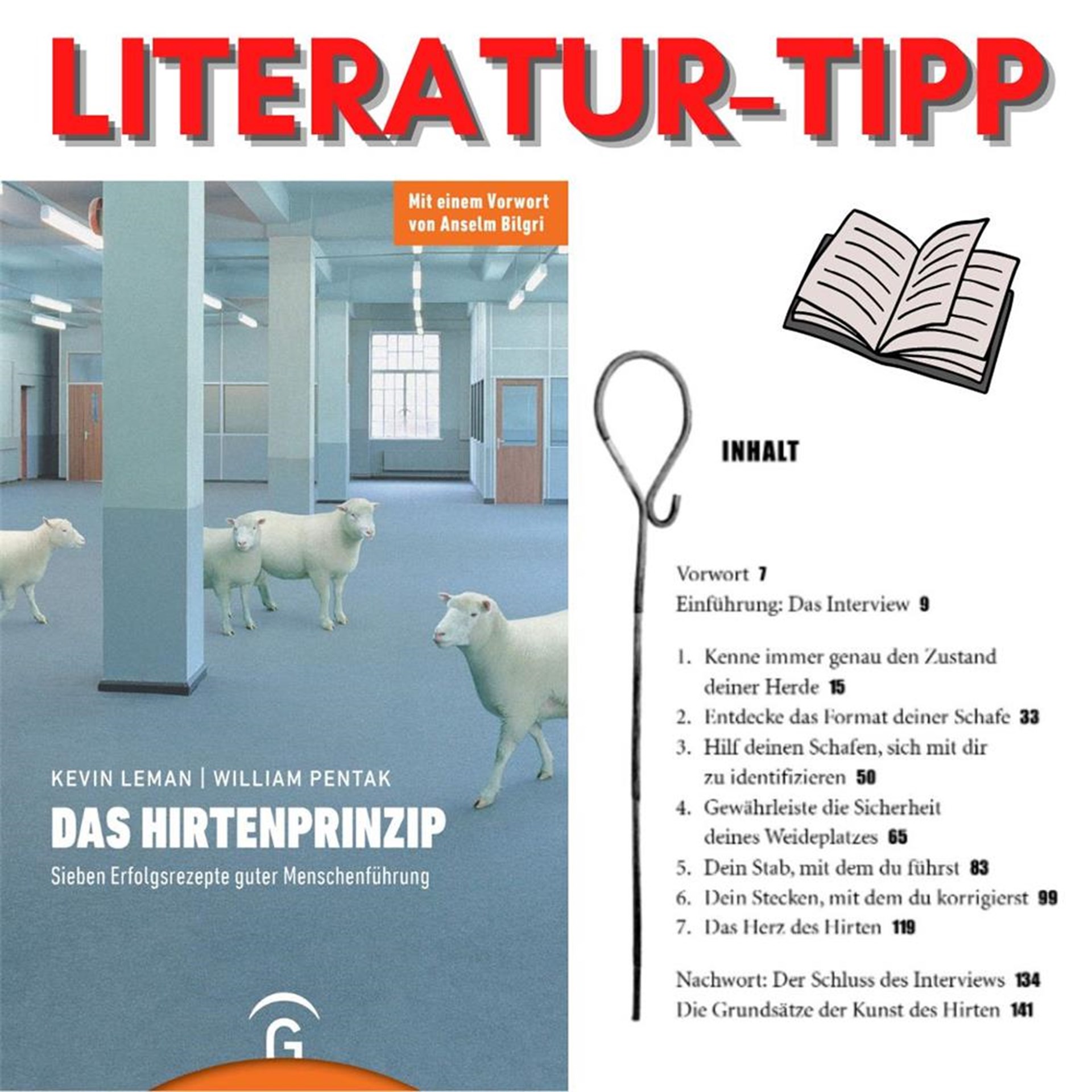 Collage aus der Frontseite des Buches und dem Inhaltsverzeichnis
